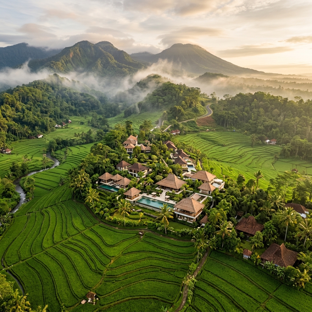 Pemandangan Villa Ciater